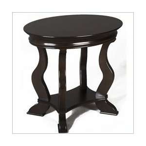  Onyx B G Furniture Chateau Philippe Oval End Table 