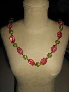 John Wind Maximal Art Palm Beach Glass Bead Necklace  