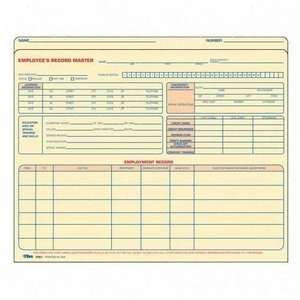  Tops Employee Record File Jackets