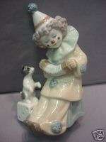 PIERROT WITH CONCERTINA CLOWN BY LLADRO RETIRED #5279  