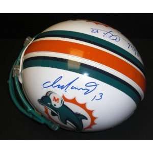  Dan Marino and Mark Clayton Dual Autographed/Hand Signed 