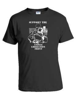 ANIMAL LIBERATION FRONT T Shirt 100% cotton Earth Crisis ALF man 