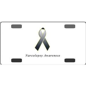  Narcolepsy Awareness Ribbon Vanity License Plate 