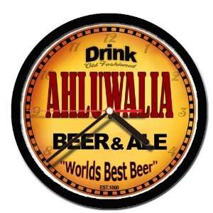  AHLUWALIA beer and ale wall clock: Everything Else