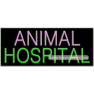 Animal Hospital Neon Sign (13H x 32L x: Grocery & Gourmet Food