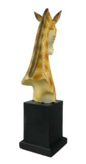 Beautiful Giraffe Head Mini Bust Statue Africa Wild  