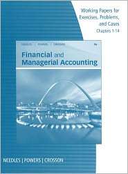 Working Papers, Chapters 1 14 for Needles/Powers/Crossons Financial 
