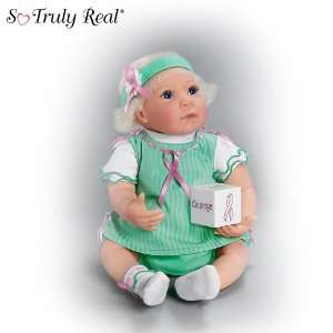 Breast Cancer Support Lifelike Baby Doll: Keep Courage For The Cause 