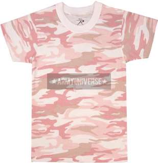 Kids Military Army Camouflage Poly/Cotton T Shirts  