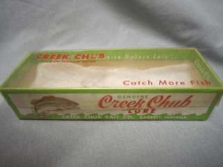 Creek Chub Wiggle Fish #2402 Red head / White Box CCBC  