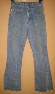 Vintage 646 bell bottom levi jeans 28x32.5 flare hippie  
