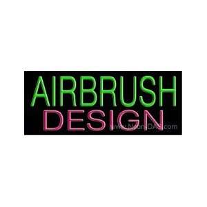  Airbrush Design Outdoor Neon Sign 13 x 32
