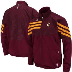  Adidas Cleveland Cavaliers On Court Warmup Jacket: Sports 
