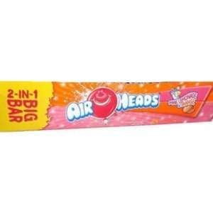 Airheads Big Bar 2 in 1 24 Pack   Pink Lemonade and Orange:  