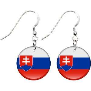 Slovakia Flag Earrings