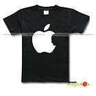 Steve Jobs Rest in Peace Apple Logo Tribute Memorial Black T shirt Tee 