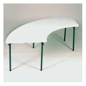  Blow Molded Plastic Folding Table 30X 96 Serpentine 