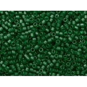   8g Trans Matte Emerald Green Delica Seed Beads: Arts, Crafts & Sewing
