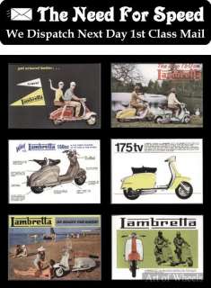Lambretta 150cc Li Series 1 Models D LD 175TV Tr Cards  