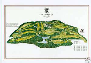 The Country Club Brookline course map print  