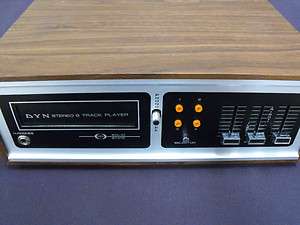 VINTAGE DYN STEREO 8 TRACK PLAYER MODEL DS 845 SOLID STATE WORKING 