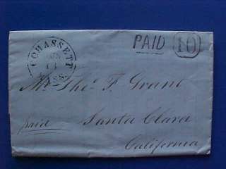 STAMPLESS FOLDED LETTER, NO YEAR DATE IN THE LETTER OR IN THE CANCEL 