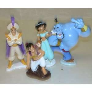   Set of 4 Pvc Figures w/ Aladdin Jasmine and the Genie: Everything Else