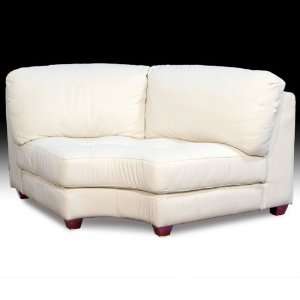  All Leather Tufted Seat Corner Wedg   Diamond Sofa 