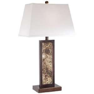  Modern Rectangle Marble Inlay Table Lamp