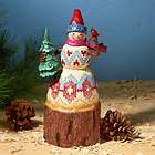 2011 jim shore naturally merry lodge snowman with tree buy