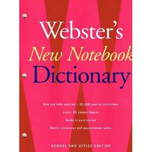  WEBSTERS NEW NOTEBOOK DICTIONARY Toys & Games