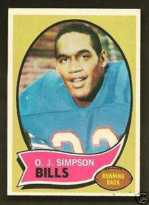 Simpson Buffalo Bills 1970 Topps Rookie RC #90  
