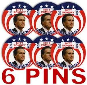 Mitt Romney For President 2012 Campaign Pin Buttons Pinback Badge GOP 
