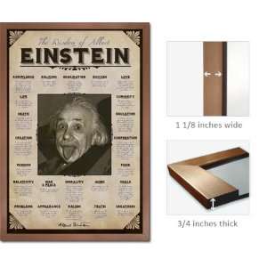  Bronze Framed Albert Einstein Quotes Poster Words Of 