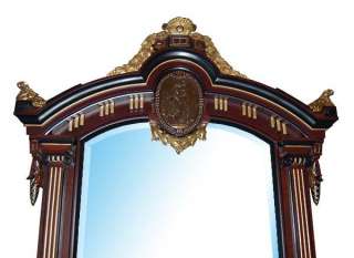 Antique Signed Rosewood Pottier & Stymus Hall Mirror  