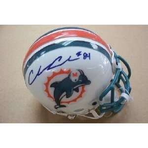    Chris Chambers Autographed Dolphins Mini Helmet: Everything Else