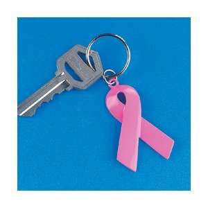  Pink Ribbon Key Chains (Receive 12 Per Order) Health 