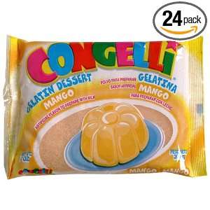 Con Gelli Mango Gelatin Mix, 7 Ounce Bags (Pack of 24)  