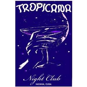 11x 14 Poster. Tropicana Night Club, La Habana Cuba Poster. Decor 