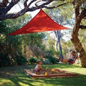   ft 10 Triangle Party Shade Sail   Red Patio, Lawn & Garden
