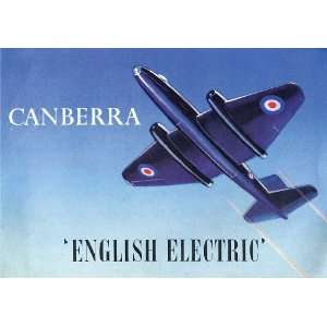   Electric Canberra Aircraft Brochure Manual Sicuro Publishing Books
