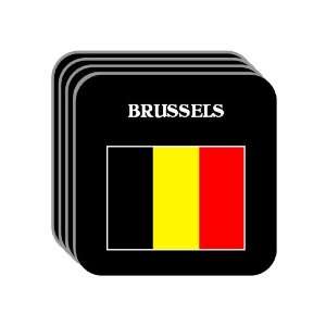 Belgium   BRUSSELS Set of 4 Mini Mousepad Coasters