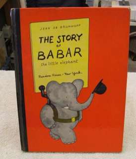 1960 THE STORY OF BABAR THE LITTLE ELEPHANT BY JEAN DE BRUNHOFF
