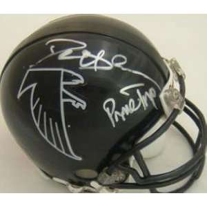  Autographed Deion Sanders Mini Helmet   Atlanta Falcons 