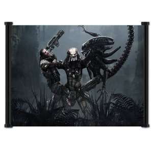  Alien vs Predator Game Fabric Wall Scroll Poster (25x16 