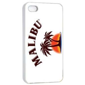  MALIBU Logo Case for Iphone 4/4s (White) Free Shipping 