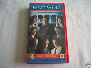 NEW VHS PAL VIDEO THE WEST WING SEASON 1 EPI. 16 19.  