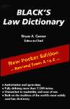   Blacks Law Dictionary Pocket Edition by Blacks 