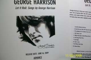George Harrison / Beatles: Let It Roll: Advanced Promo cd 