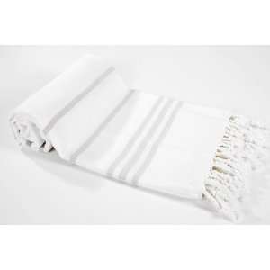  High Quality Turkish Hammam Pestemal. White Turkish Towel 